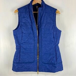 EPNY Sleeveless Golf Full Zip Up Puffer Winter Quilt Vest Blue Size Medium (NWT)